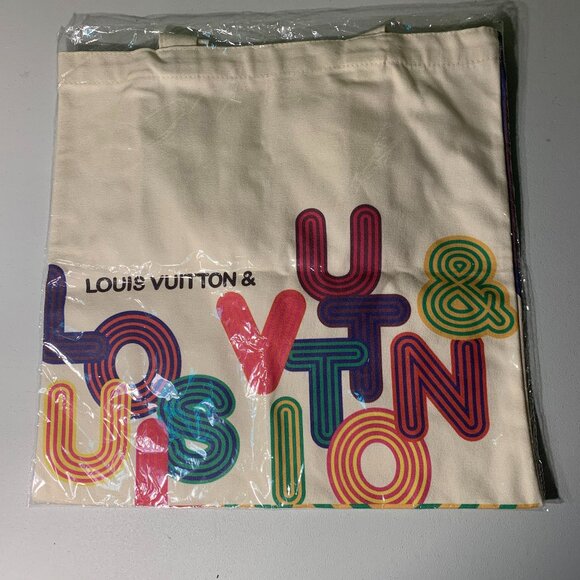 Louis Vuitton Canvas Eco Tote Bag Shenzhen Exhibition Limited Multi Color NWT - Picture 2 of 3